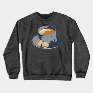 Coffee and Macarons Pop Art Crewneck Sweatshirt